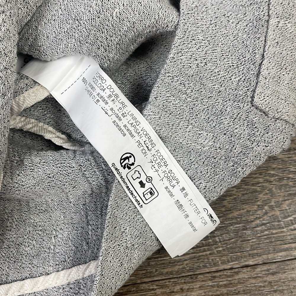 Zara Buttoned Linen Double Breasted Blazer Size Medium - Picture 12 of 13